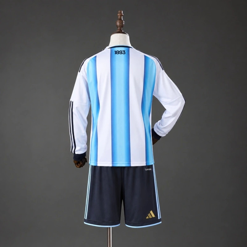Argentina 2026 Home Long Sleeve Kids Kit
