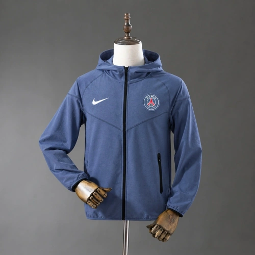 PSG 26/27 Tech Fleece Full Zip Hoodie - Navy