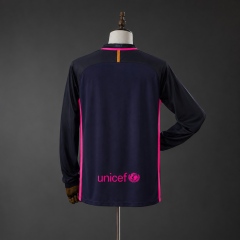 Barcelona 16/17 Away Long Sleeve Retro Jersey
