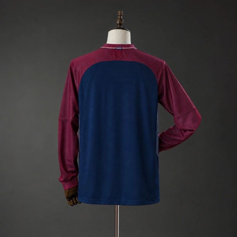 PSG 17/18 Home Long Sleeve Retro Jersey