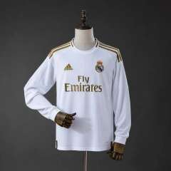 Real Madrid 19/20 Home Long Sleeve Retro Jersey