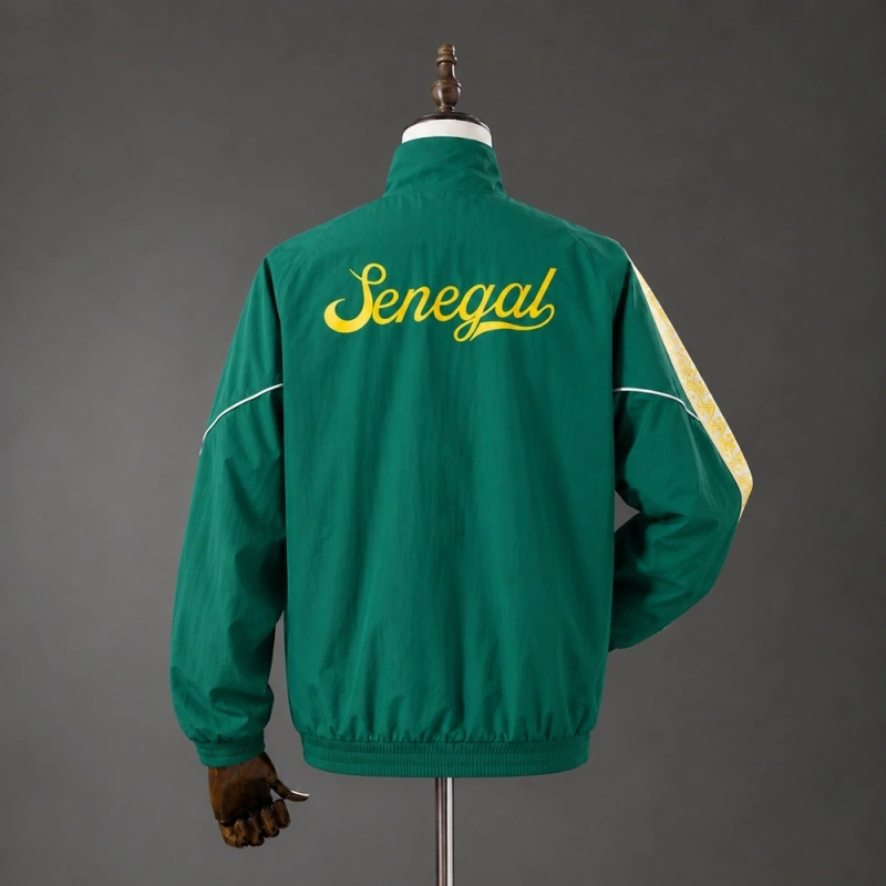 Senegal 2026 Full-Zip Hooded Jacket Green