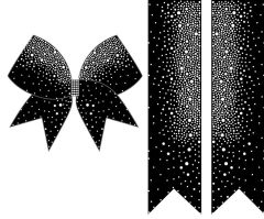 cheer bows glitter and rhinestone strips