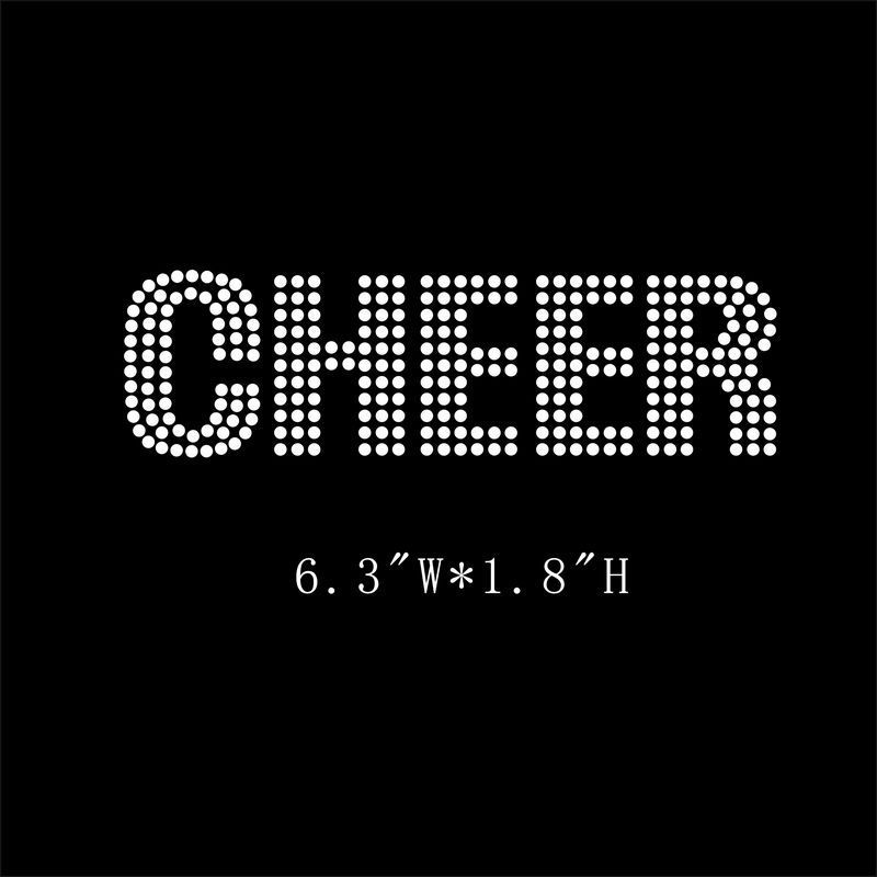 Cheer  hotfix rhinestones transfers T001118