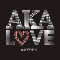 Bling AKA(Alpha Kappa Alpha Sorority) Rhinestone Transfers for Clothing