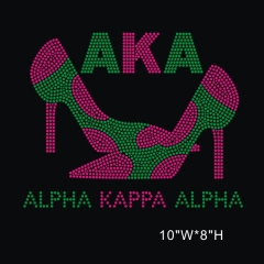 Bling AKA(Alpha Kappa Alpha Sorority) Rhinestone Transfers for Clothing