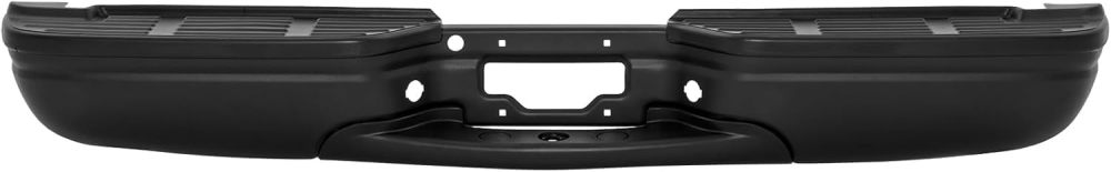 Rear Step Bumper compatible with 1999-2007 Ford F250 F350 SuperDuty W/O Parking Sensor Truck Back Bumper, Black