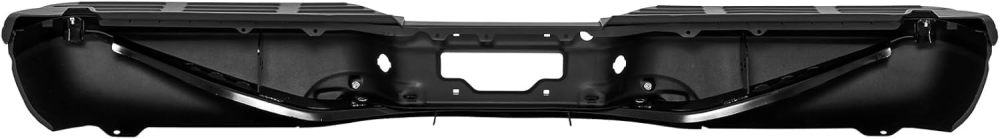 Rear Step Bumper compatible with 1999-2007 Ford F250 F350 SuperDuty W/O Parking Sensor Truck Back Bumper, Black
