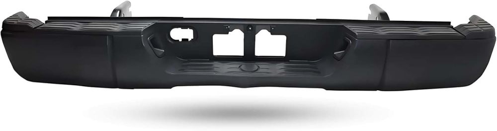 Rear Bumper Assembly Compatible with 2014-2022 Toyota Tundra w/o Sensor Hole Steel Bumper, Textured Black