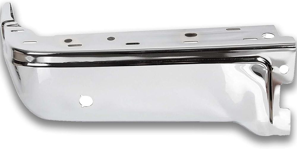 Rear Bumper End Caps Cover Face Bar compatible with 2015-2020 Ford F150 with Sensor Holes, Chrome