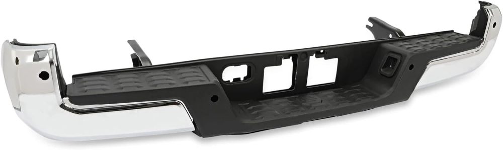 Rear Bumper Compatible with 2016 2017 2018 2019 2020 2021 2022 2023 Toyota Tacoma Steel Bumper with Sensor Hole
