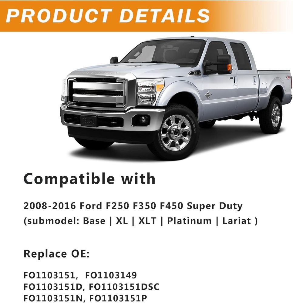 Rear Bumper Assembly NON Sensor Hole compatible with 2008-2016 Ford F250 F350 F450 Super Duty Only, Texture Black