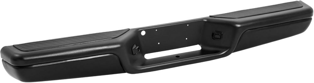 Rear Bumper Black Compatible with 1997 1998 1999 2000 2001 2002 2003 2004 Dodge Dakota Pickup Truck Step Bumper Assembly, Texture Black
