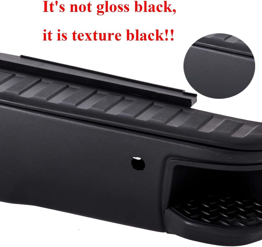 Rear Bumper Step Bumper Assembly Compatible with 2014-2018 Chevy Silverado GMC Sierra 1500 W/O SENSOR Hole Texure Black