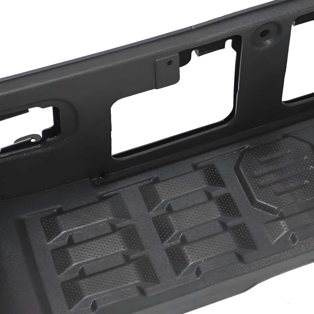 Rear Bumper Compatible with 2016 2017 2018 2019 2020 2021 2022 2023 Toyota Tacoma Steel Bumper w/o Sensor, Polished Chrome