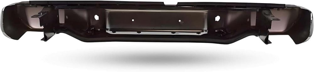 Rear Bumper Steel Step Bumper Compatible with 2013-2021 Nissan Frontier w/Sensor Hole, Replace OE #NI1103127,Chrome