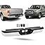 Rear Bumper Assembly Replacement for 2007 2008 2009 2010 2011 2012 2013 Toyota Tundra with/without Sensor Hole Truck Back Bumper, Steel Chrome