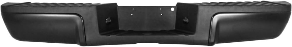 Black Rear Bumper Assembly compatible with 2008 2009 2010 2011 2012 2013 2014 2015 2016 Ford F250 F350 Super Duty without Sensor Hole