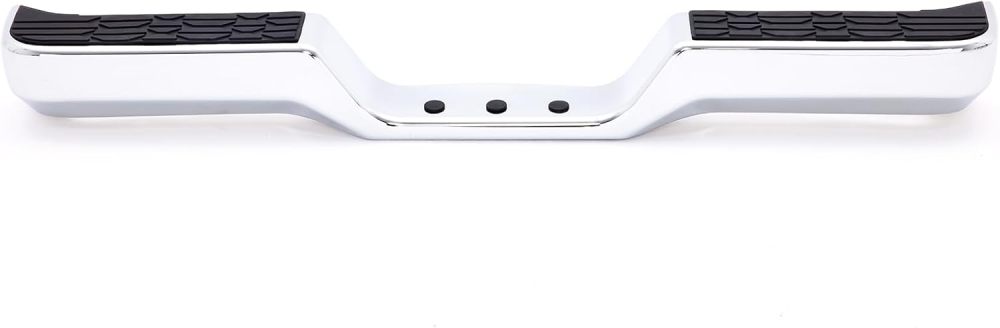 Rear Step Bumper Steel Bumper Assembly Compatible with 1989 1990 1991 1992 1993 1994 1995 Toyota Pickup Truck, Chrome