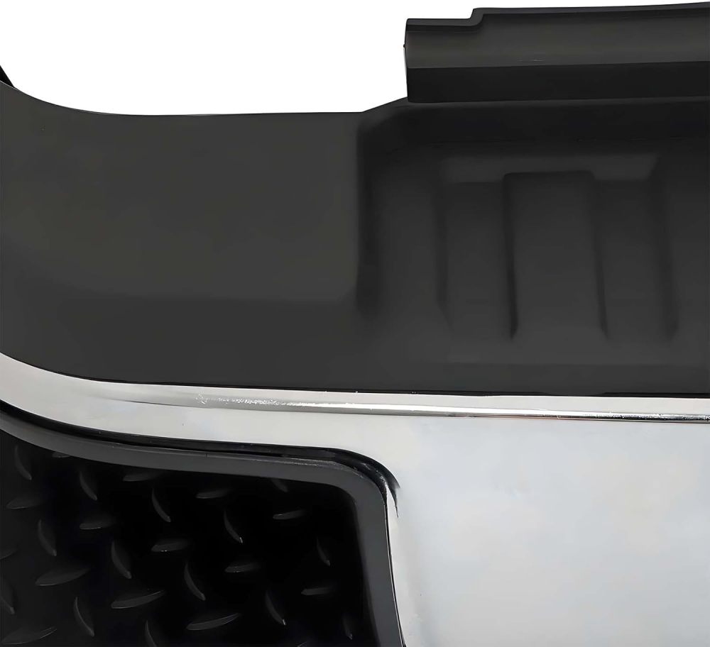 Rear Bumper Assembly Compatible with 2015-2019 Chevy Silverado 2500HD 3500HD, 15-19 GMC Sierra 2500HD 3500HD Back Bumper with or without Sensor Holes