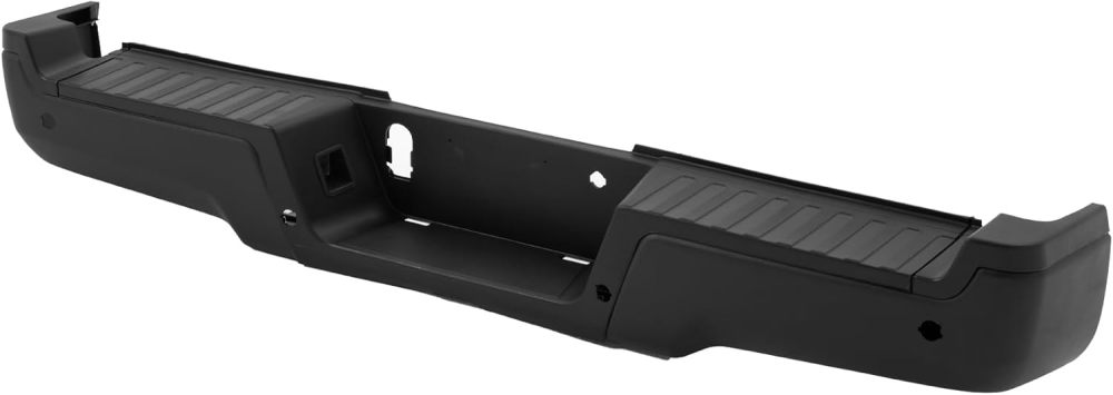 Rear Bumper Steel Bumper Assembly compatible with 2017 2018 2019 2020 2021 2022 Ford F250 F350 Super Duty w/Park Hole, Matte Black