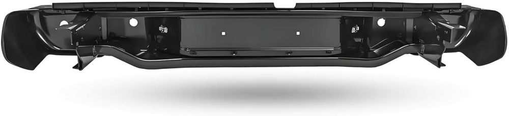 Rear Bumper Steel Step Bumper Compatible with 2013-2021 Nissan Frontier w/Sensor Hole, Replace OE #NI1103126,Matte Black