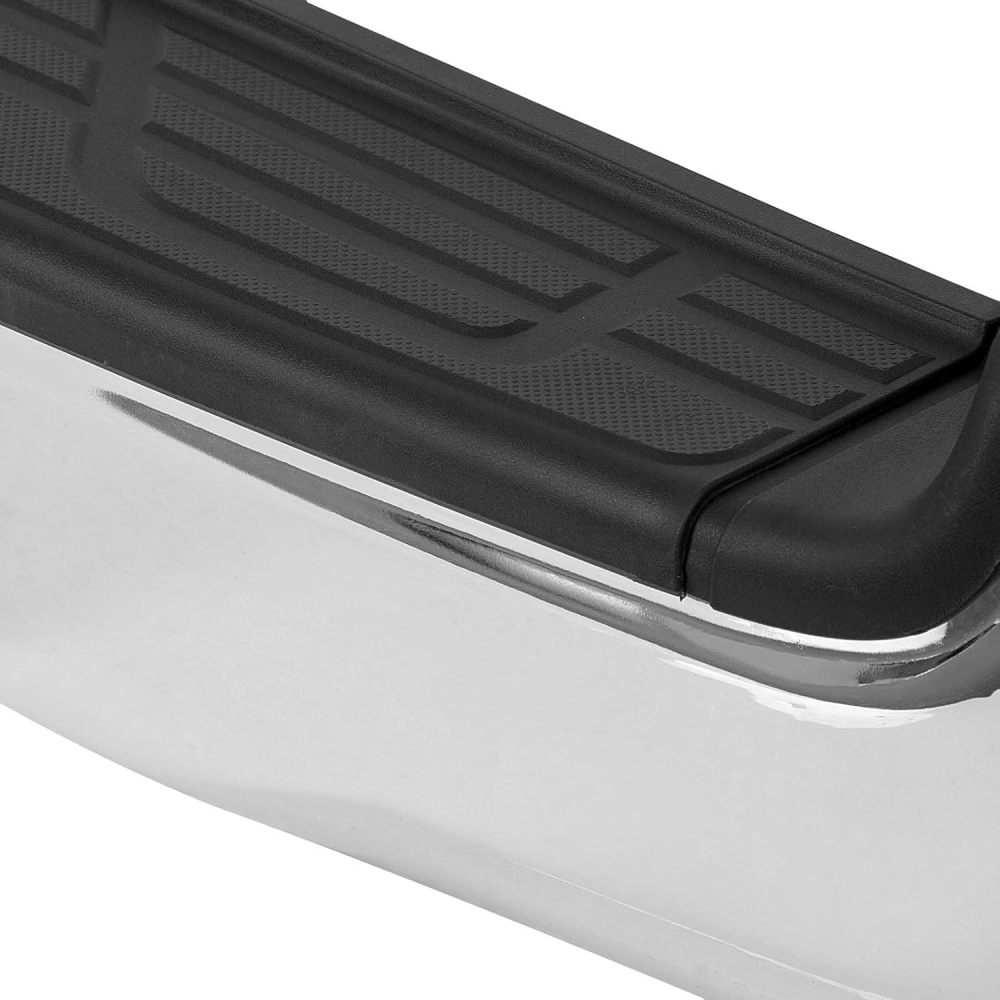 Rear Bumper Assembly Compatible with 2005-2015 Toyota Tacoma Replace # TO1103113 w/Pads Brackets and License Plate Light, Chrome