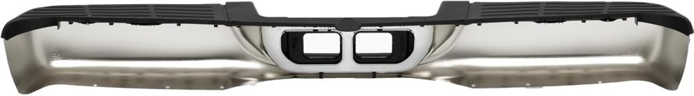 Rear Bumper Assembly Compatible with 2000 2001 2002 2003 2004 2005 2006 Toyota Tundra without Tow Hitch Complete Steel Bumper,Chrome