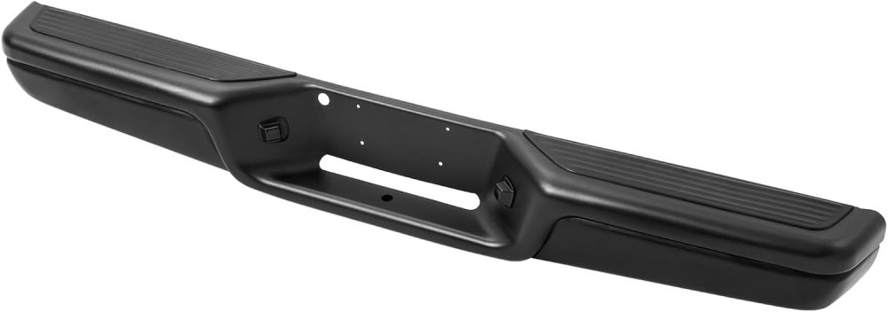 Rear Bumper Black Compatible with 1997 1998 1999 2000 2001 2002 2003 2004 Dodge Dakota Pickup Truck Step Bumper Assembly, Texture Black