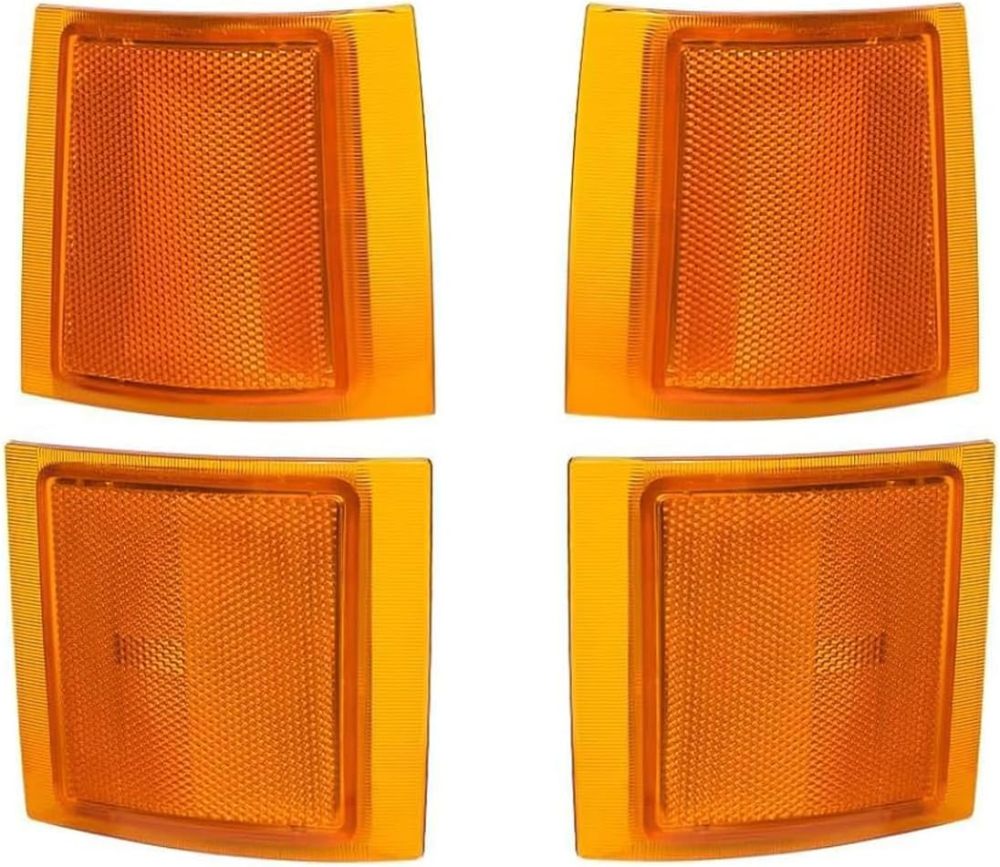Headlights Assembly Replacement for 1994-1998 OBS Chevy Silverado Suburban C10 C/K 1500 2500 3500, Not For GMC, Headlamp w/Bumper Light Side Marker Light