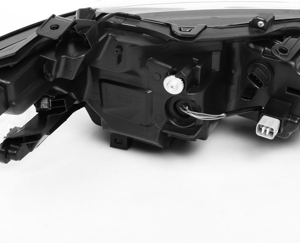Headlights Assembly Compatible with 2018 2019 2020 2021 2022 2023 2024 Toyota Camry L LE SE Headlamps Driver and Passenger Side, Chrome Housing Amber