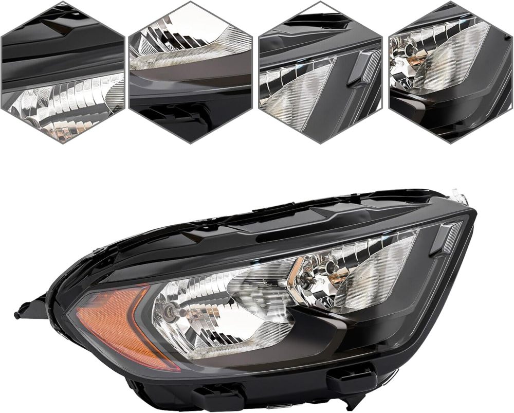 Passenger Side Headlights compatible with 2018-2023 Ford Ecosport Headlights Assembly