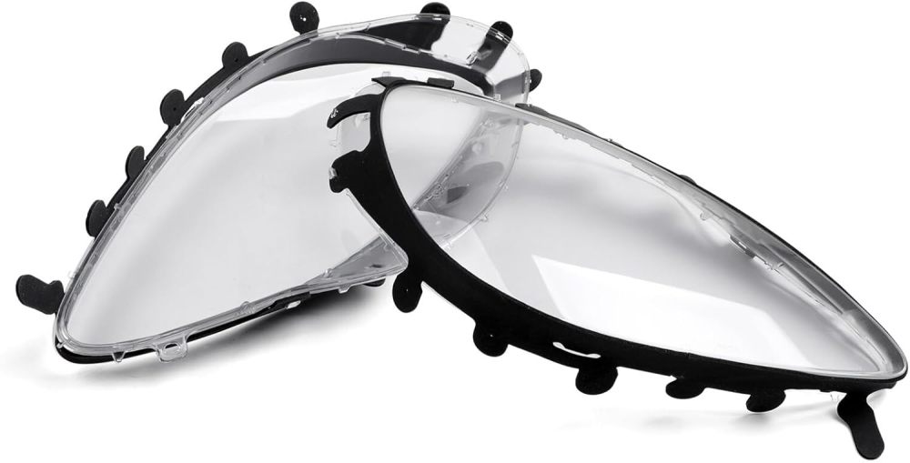 Clear Headlights Lens Covers Replacement for 2005-2013 Chevy Corvette C6 Headlight Cover Pair Left + Right