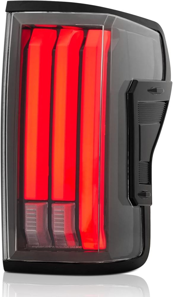 Tail lights Assembly Compatible with 2007-2013 Toyota Tundra Rear Brake Lamp w/Sequential Turn Signal, Red LED Tube Clear Lens