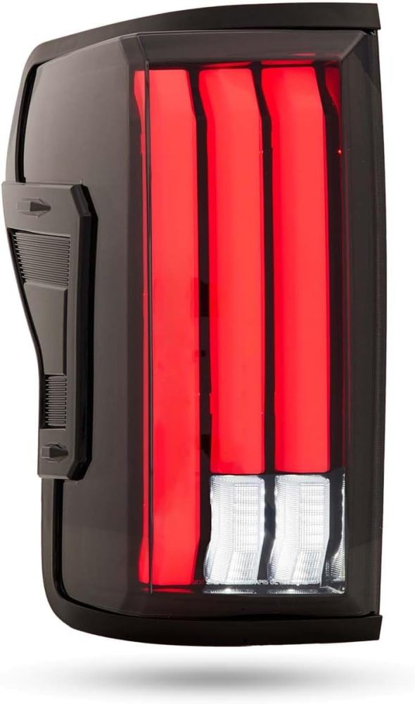 Tail lights Assembly Compatible with 2007-2013 Toyota Tundra Rear Brake Lamp w/Sequential Turn Signal, Red LED Tube Clear Lens