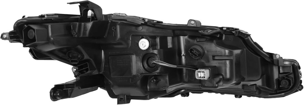 Headlights Assembly Compatible with 2018 2019 2020 2021 2022 2023 2024 Toyota Camry L LE SE Headlamps Driver and Passenger Side, Chrome Housing Amber