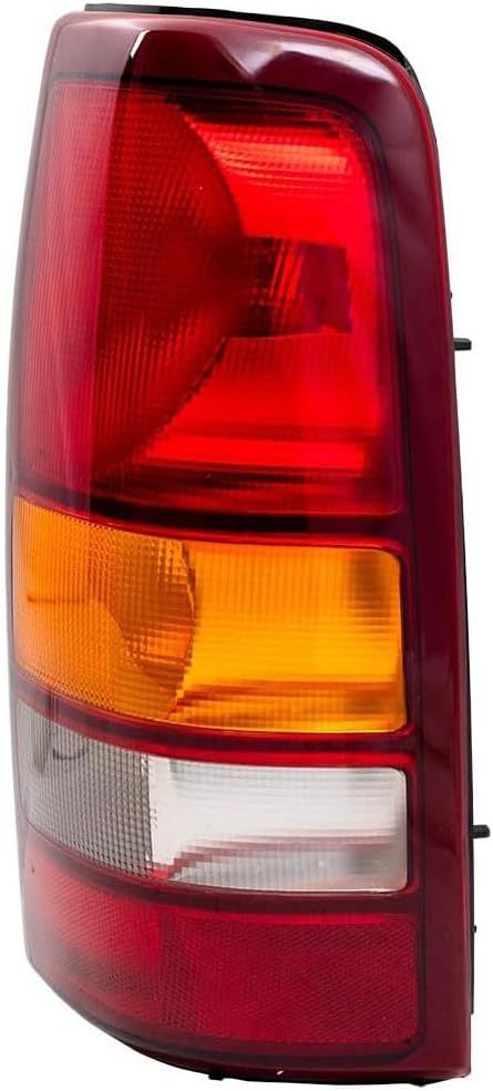 Tail Lights Assembly compatible with 1999-2002 Chevy Silverado 99-06 GMC Sierra 1500 2500 3500 1500 HD 2500HD Taillights Rear Brake Lamp, Red Lens