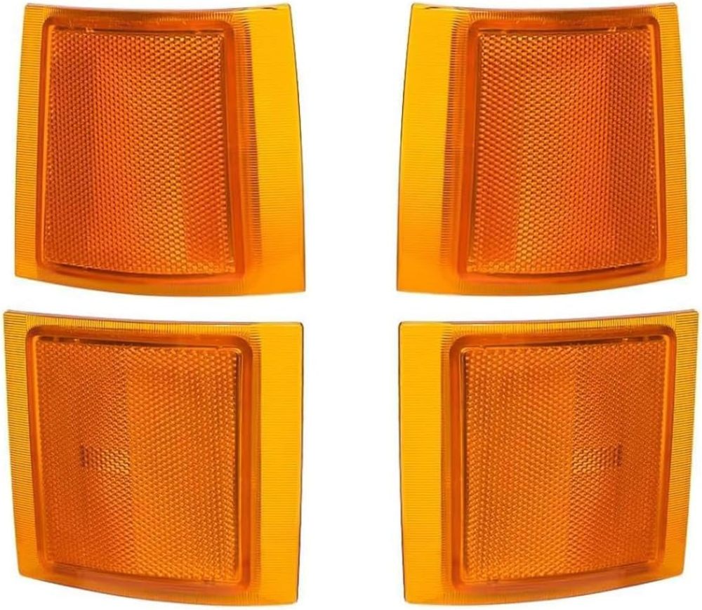 Headlights Assembly Replacement for 1994-1998 OBS Chevy Silverado Suburban C10 C/K 1500 2500 3500, Not For GMC, Headlamp w/Bumper Light Side Marker Light