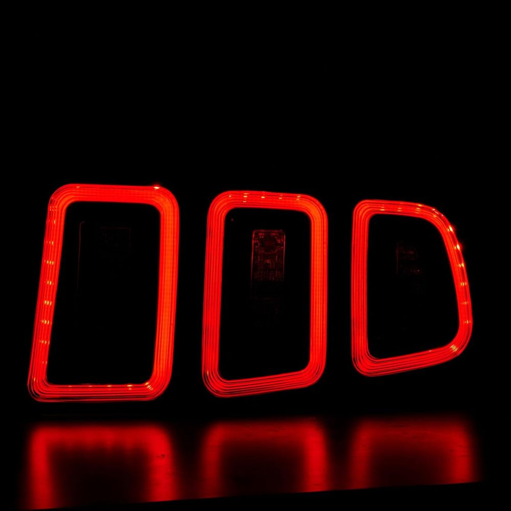 LED Tail Lights Assembly Compatible with 2010 2011 2012 2013 2014 Ford Mustang Taillights Rear Brake Lamp, Black Housing Clear Lens