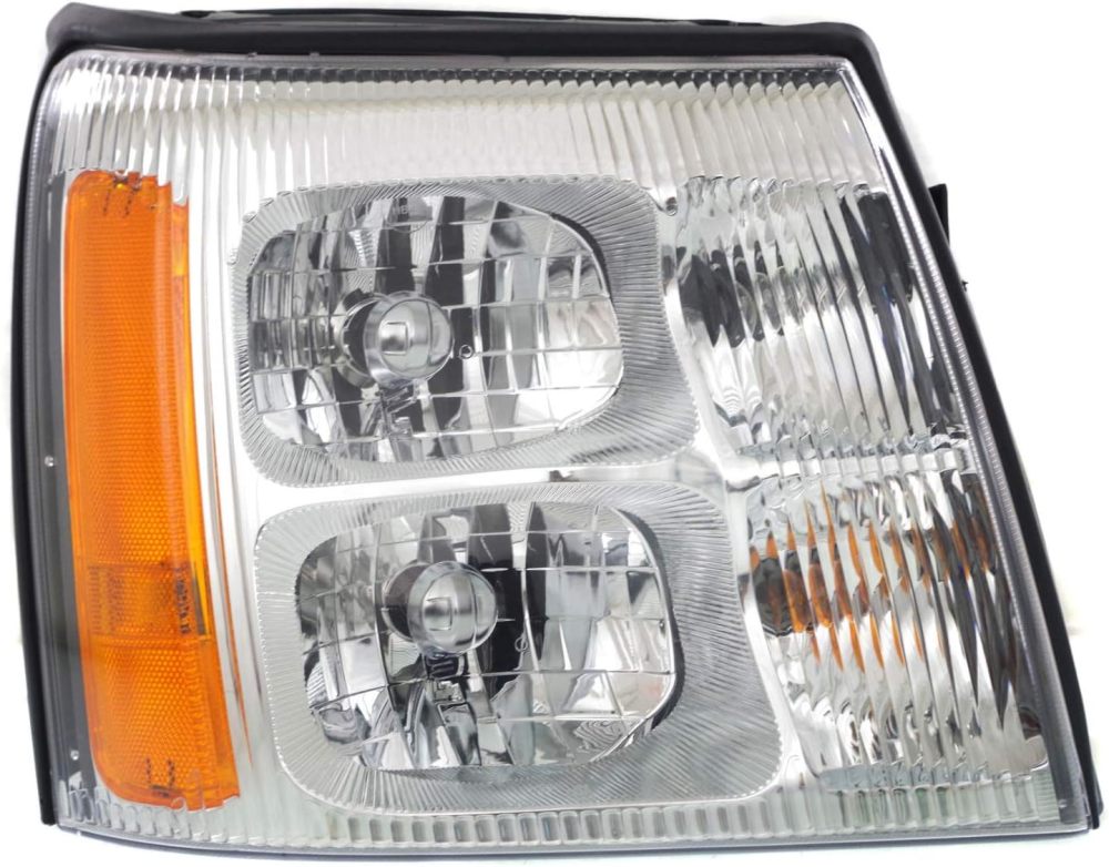Garage-Pro Headlights Assembly, Driver Passenger Side For Cadillac Escalade 2002 Halogen With Bulbs, Fits Base, Replaces# 15181851, 15181850