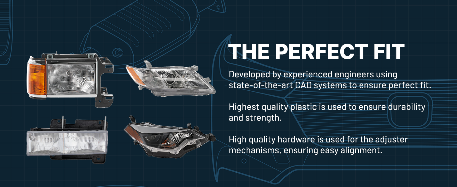 Headlights use CAD to create the perfect fit