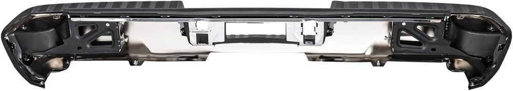 Rear Bumper Assembly Compatible with 2014-2018 Chevy Silverado GMC Sierra 1500 W/SENSOR Hole Carbon Steel,Texture Black