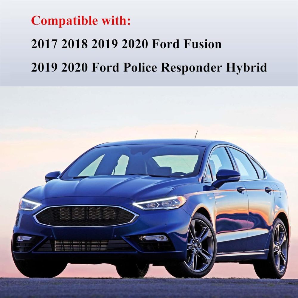 Radiator Support Core Bracket Compatible with 2017-2020 Ford Fusion Replace OE# FO1225239, HS7Z16138A, Black Plastic
