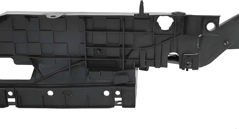 Radiator Support Core Bracket Compatible with 2017-2020 Ford Fusion Replace OE# FO1225239, HS7Z16138A, Black Plastic