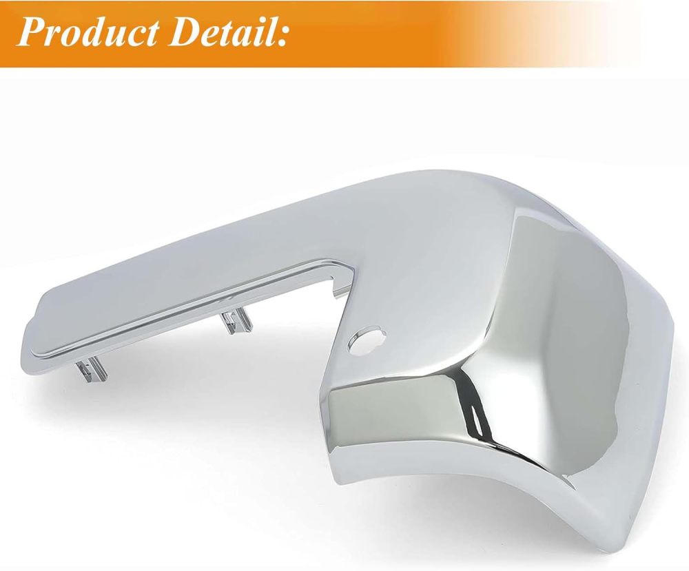 Rear Bumper End Caps Cover compatible with 2016-2023 Toyota Tacoma Rear Bumper Corner Face Bar with Sensor Holes, Chrome