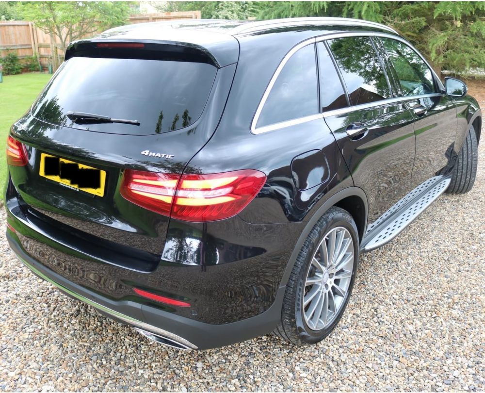 Running Boards Nerf Bars Compatible with 2016 2017 2018 2019 2020 2021 Mercedes GLC300 GLC350e X253 Side Steps, Chrome 500 LBS Load Capacity