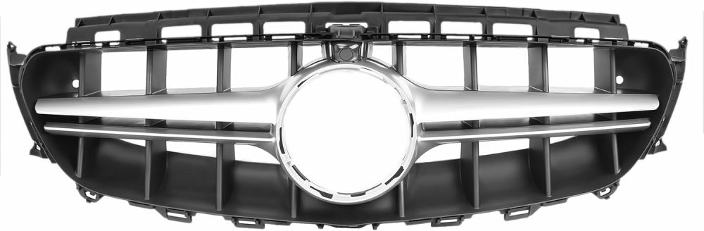 Front Grille Bumper Grill compatible with 2017 2018 2019 2020 Mercedes Benz E Class W213 E300 E350 E400 E450 Chrome,AMG Style