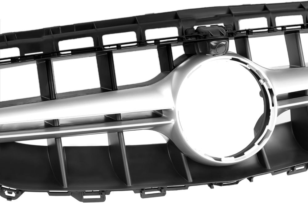 Front Grille Bumper Grill compatible with 2017 2018 2019 2020 Mercedes Benz E Class W213 E300 E350 E400 E450 Chrome,AMG Style