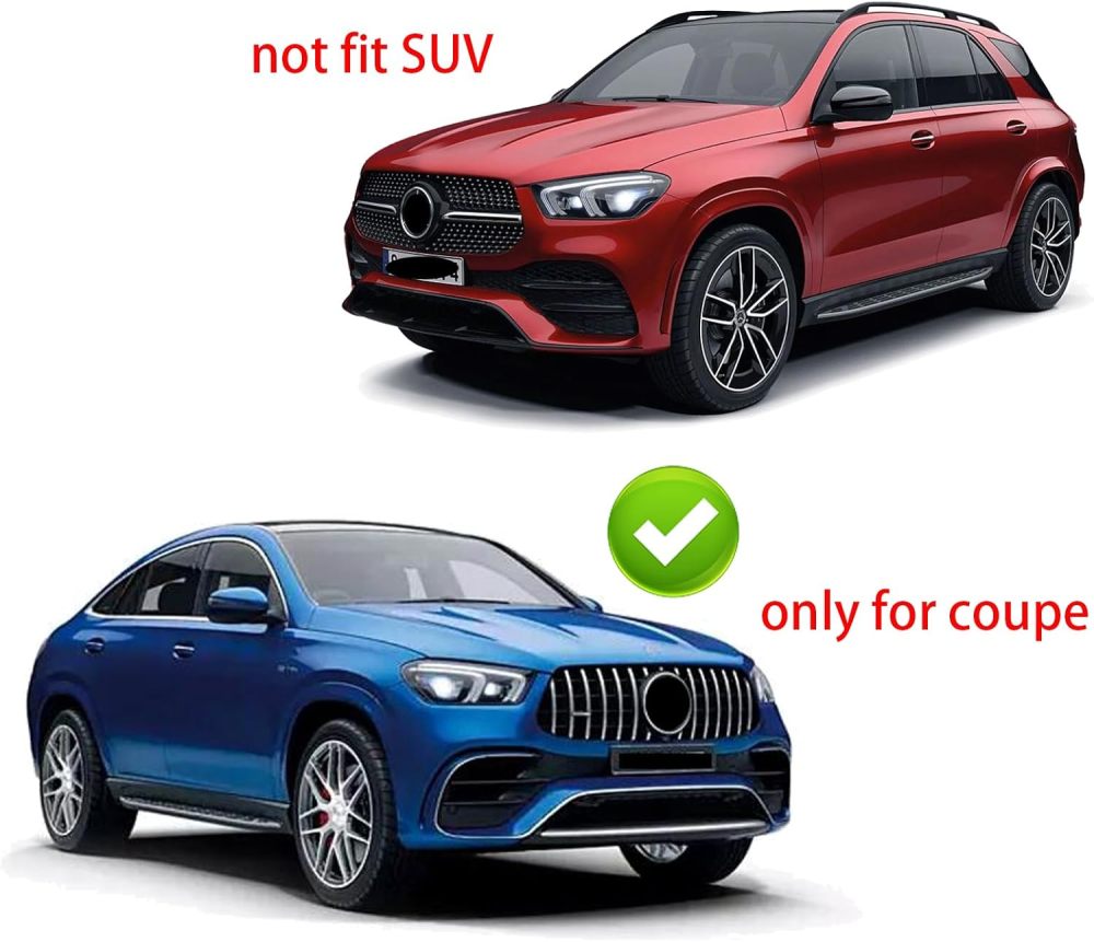 Running Boards Side Step Nerf Bars Compatible with 2020 2021 2022 2023 2024 Mercedes Benz GLE Coupe C167 GLE450 Coupe Not SUV