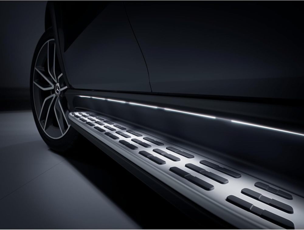 Runining Board Side Steps with LED Lighting Compatible with 2019-2023 Mercedes-Benz GLE SUV W167 V167 GLE350 GLE450 Not Coupe